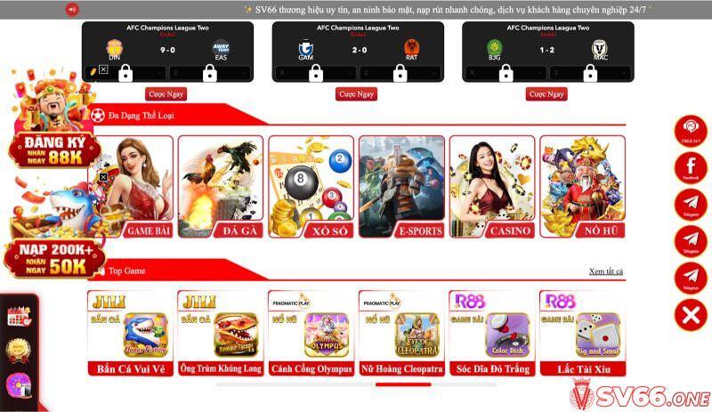 SV66 - Link Truy Cập Vào SV66.COM | KM 88K 9 SV66 đã hướng đến việc mang đến hội viên môi trường giải trí minh bạch